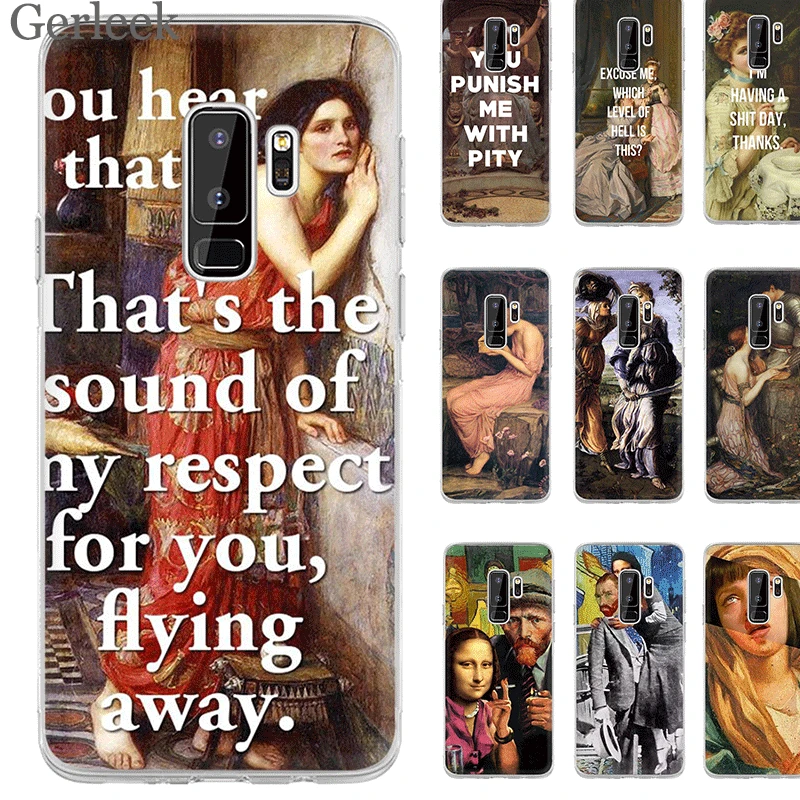 Чехол для телефона Desxz Art Painting Samsung Galaxy Note 8 9 A10 A30 A40 A50 A70 M10 M20 M30 жесткий чехол |