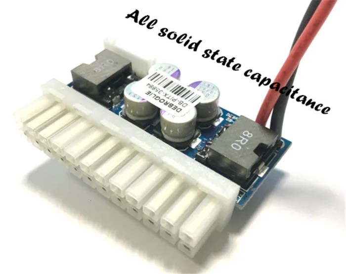 PCI-E 6pin женский входной DC-ATX-250W 24pin блок питания Swithc Pico PSU автомобильный мини ITX