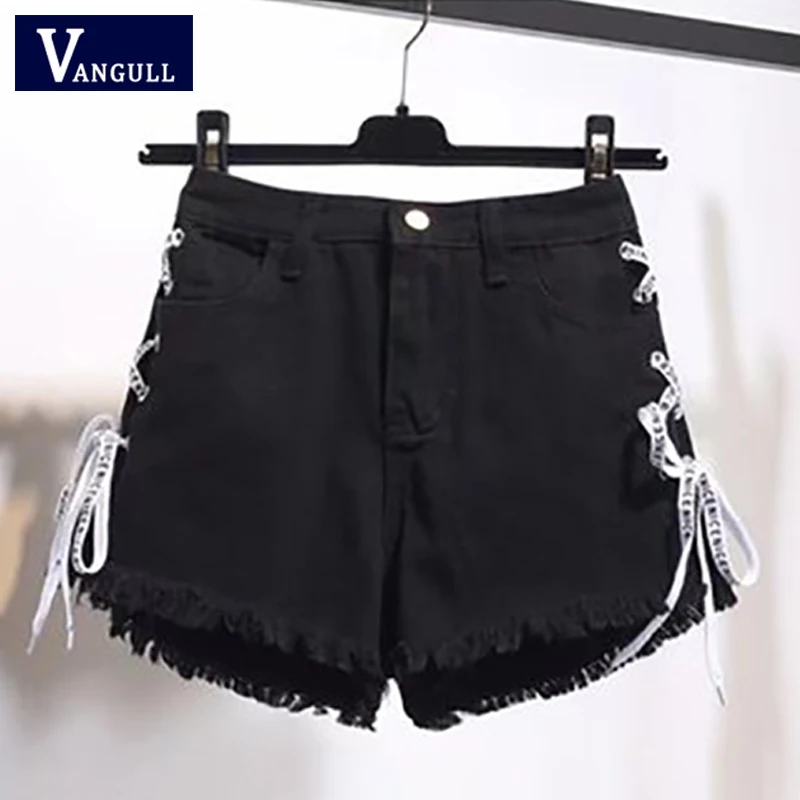 Vangull/Летняя Новинка стильная женская одежда однотонные джинсовые шорты с