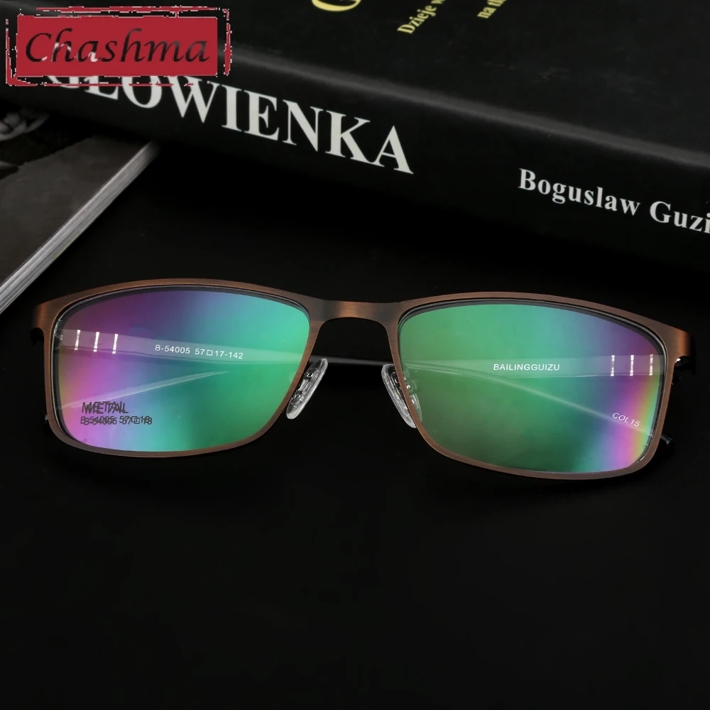 Мужская оправа для очков Chashma большая из сплава диоптрий оптическая лица ширина