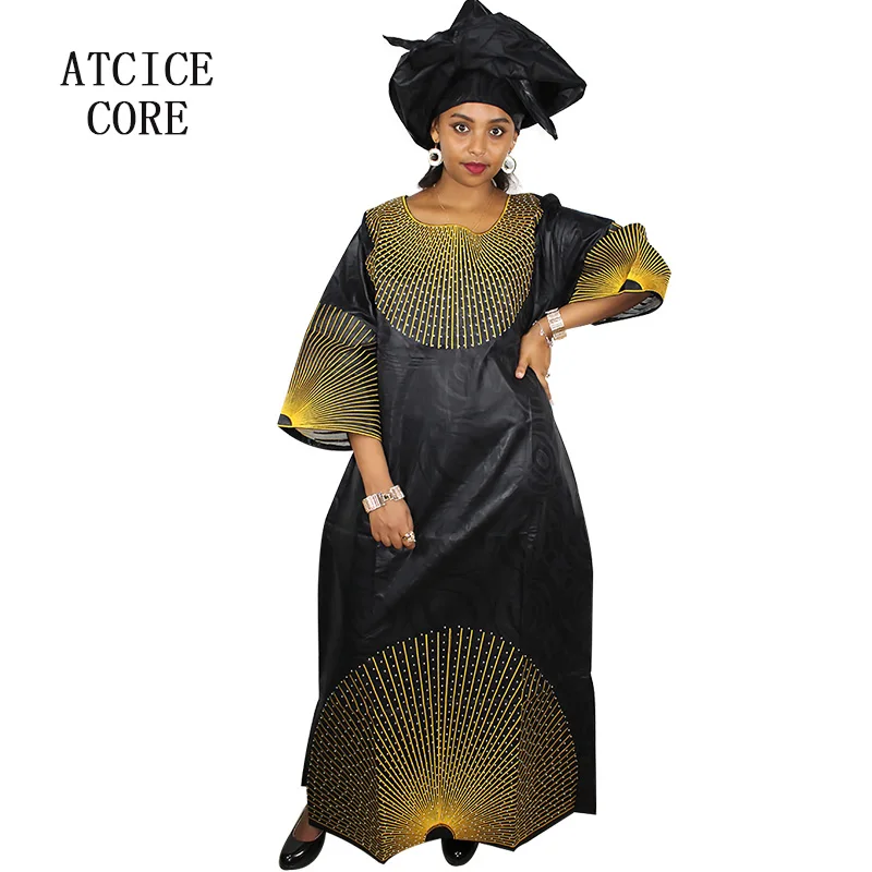 Африканские платья для женщин Модный Дизайн Новый Африканский базин вышивка