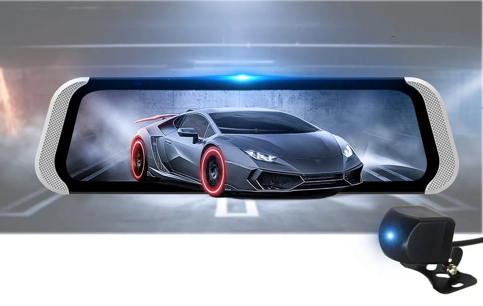 Автомобильный видеорегистратор ANSTAR HD камера Автомобильное Зеркало 1080P 4G ADAS 1" зеркало заднего вида регистратор динамик для автомобилей зеркала gps навигатор видеорегистратор