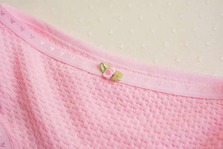 Хлопок L белье XL трусики нижнее белье женские розовые Kawaii Лолита Трусы со средней посадкой красные синие Черные прочные трусики высокого качества PA07961