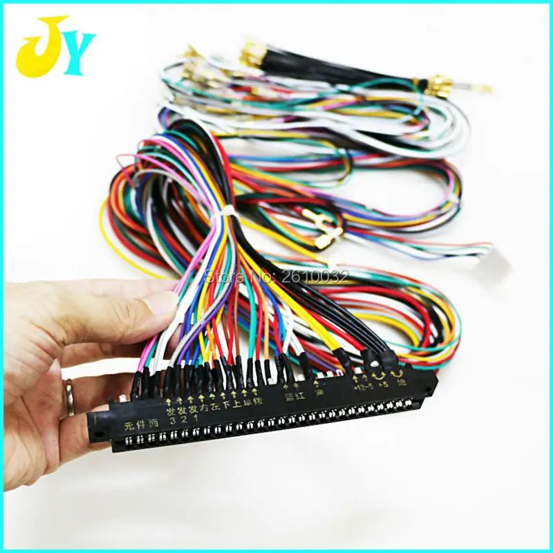 Проводка Jamma жгут 28 булавки с 5 6 кнопками провода для 2 игроков аркадная