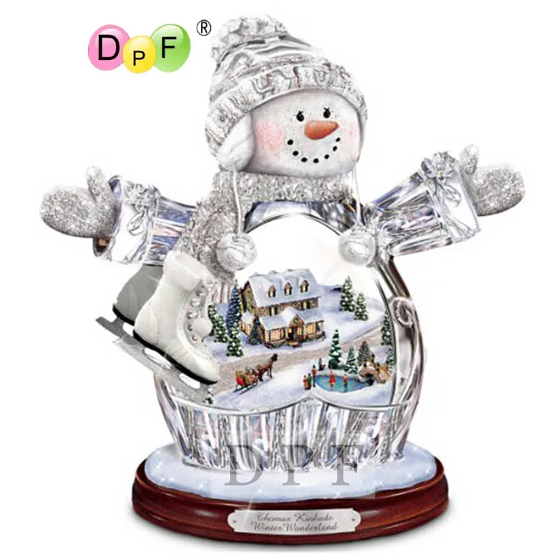 DPF Кристалл бриллиантовой вышивки снеговик алмазная живопись вышивка крестиком