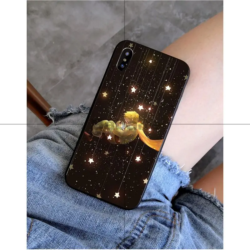 Babaite Маленький принц и лиса умный черный мягкий чехол для телефона для Apple iPhone 8 7 6 6S Plus X XS MAX 5 5S SE XR чехол