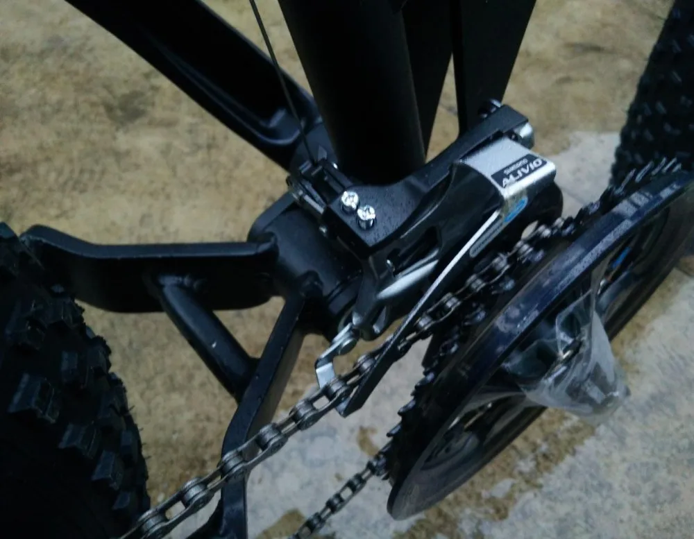 Kalosse Hydraulic brakes Soft-tail Aluminum alloy Folding bike 26*4.0 tires Fat bicycle snow 21/24/27/30 speed | Спорт и развлечения