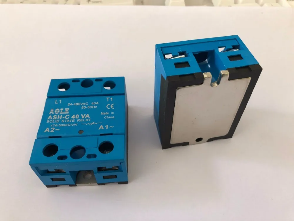 Твердотельный релейный модуль ASH-C 40VA 40A /250V потенциометр Extermal control вход 24-480VAC |