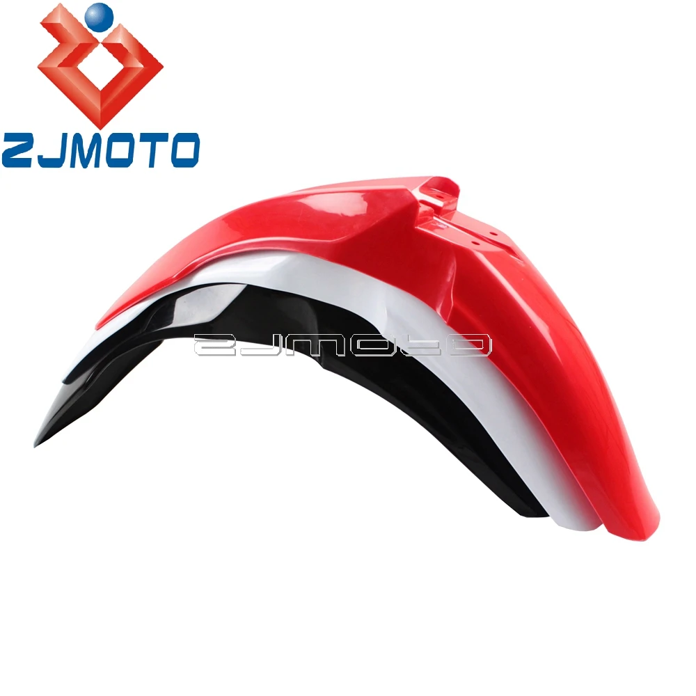 Передний брызговик красного и белого цвета для мотокросса Honda CRF250R CRF450R 2009-2013 Enduro
