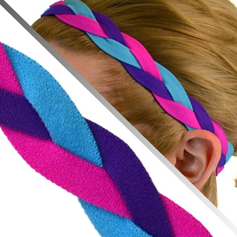 Мини плетеная повязка на голову спортивная для бейсбола и софтбола тянущиеся