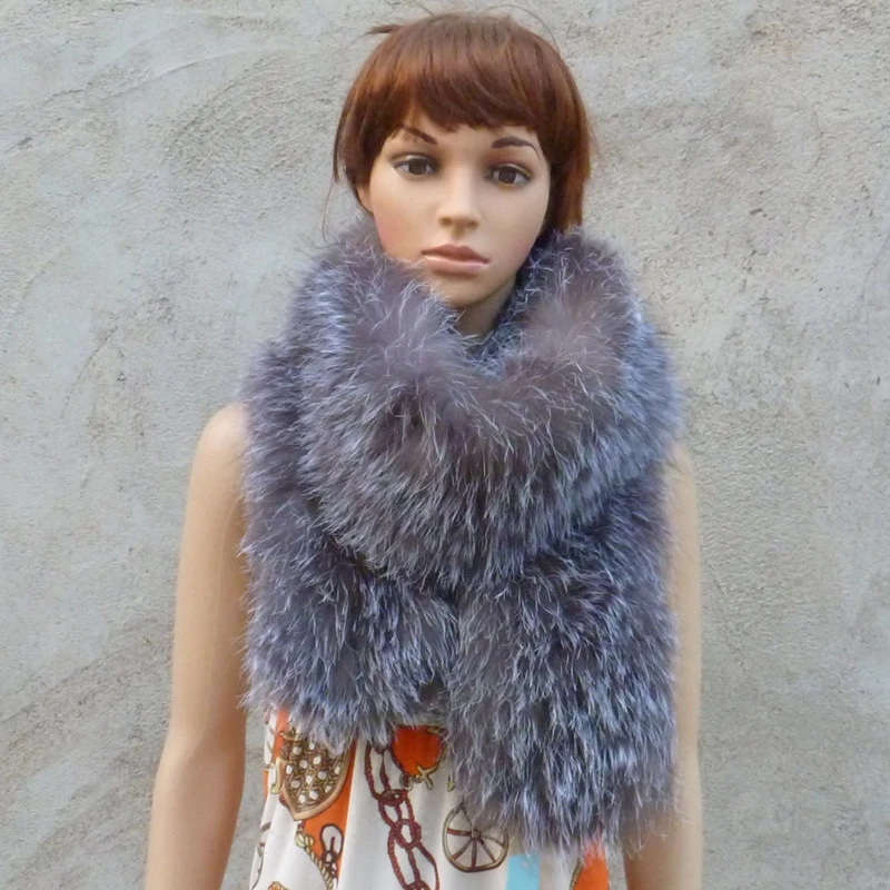 NGSG натуральный Лисий мех женский шарф 200 см длина Материал шарфы черный белый и