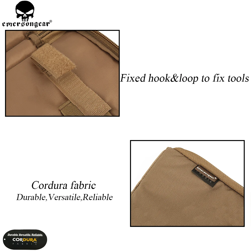 EMERSONGEAR чехол для пистолета для охоты, страйкбола, чехол для пистолета, многофункциональная сумка для охотничьих инструментов, сумка черного цвета EM8451