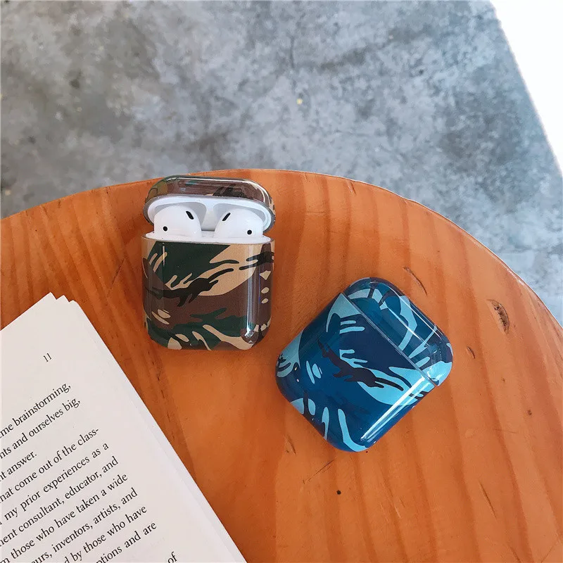 Камуфляжный чехол Airpods Cool для airpods защитный жесткий беспроводной наушников iphone