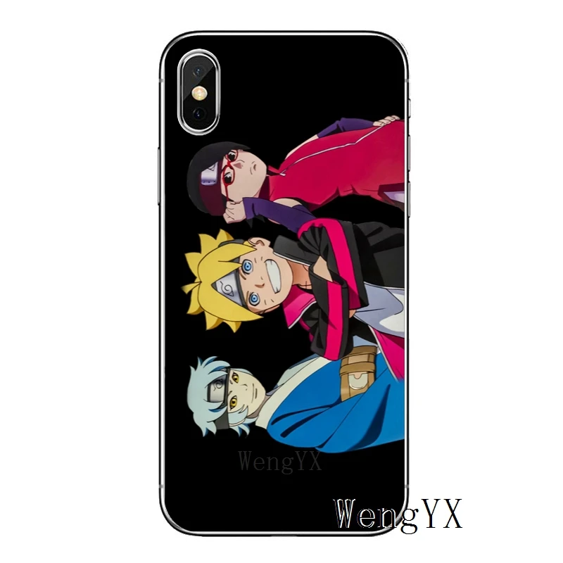 Боруто; sarada Мицуки аниме «Наруто» для samsung Galaxy S10 S9 S8 S7 S6 edge Plus Note 9 8 5 S5 S4 S3 мини Чехол мягкие чехлы для телефонов