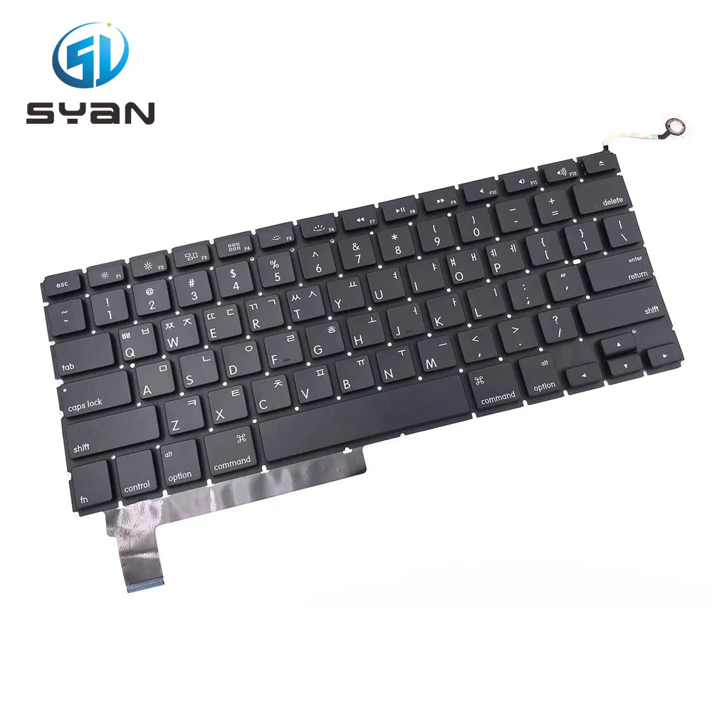 

Корейская клавиатура A1286 с подсветкой для ноутбука Macbook pro 15,4, клавиатура MC371 MC372 MC373 MC721 MC723 MD103 MD104 с подсветкой