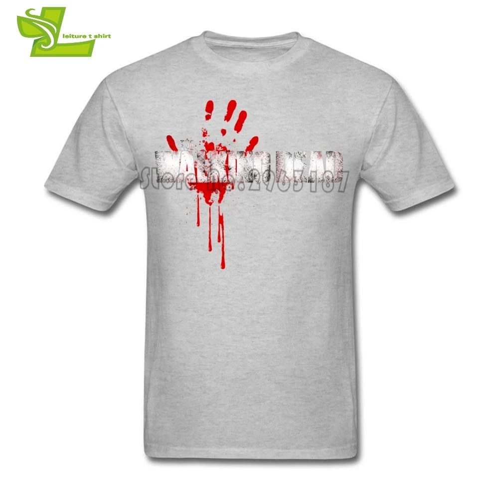 Мужская футболка с коротким рукавом The Walking Dead Bloody Hand 100% хлопок одежда Новое