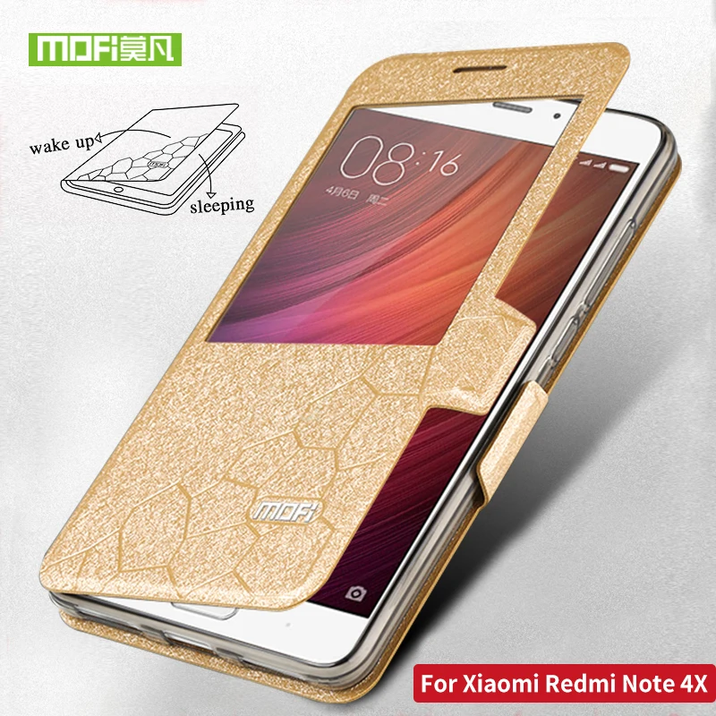Чехол для Xiaomi redmi note 4X кожаный чехол-книжка 4x силиконовый чехол из ТПУ на заднюю