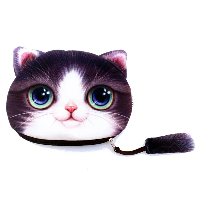 11 11,11 3D Забавный чехол-карандаш с котом, Полиэстеровые Пеналы, сумки Kawaii для мальчиков и девочек, вместительные школьные принадлежности, канцелярские принадлежности, косметичка, новинка - Цвет: 11