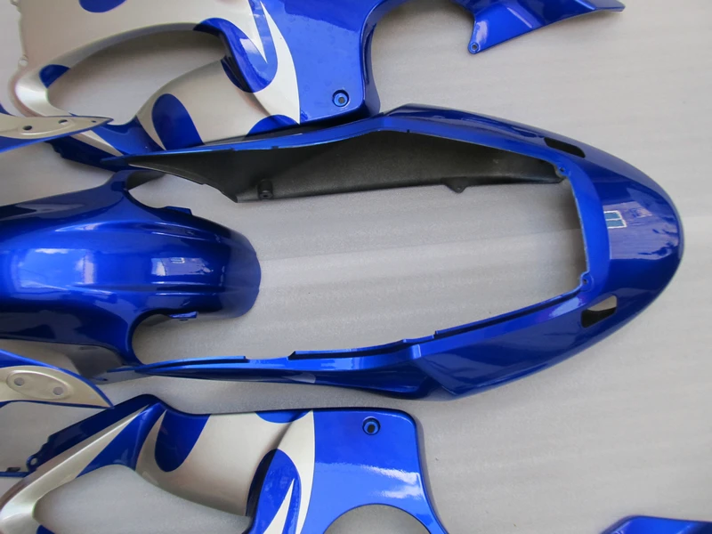 Литьевая форма Бесплатная Настройка обтекателя комплект для Honda CBR600 F4I 04 05 06 07 серебристо голубые Обтекатели