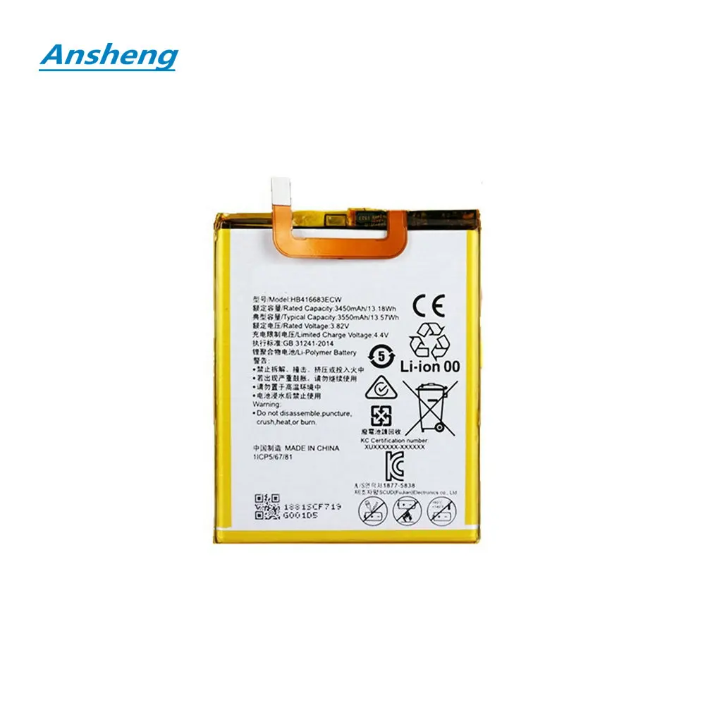 Ansheng высокое качество 3550mAh HB416683ECW батарея для Huawei Google Nexus 6P H1511 H1512|battery for huawei|battery