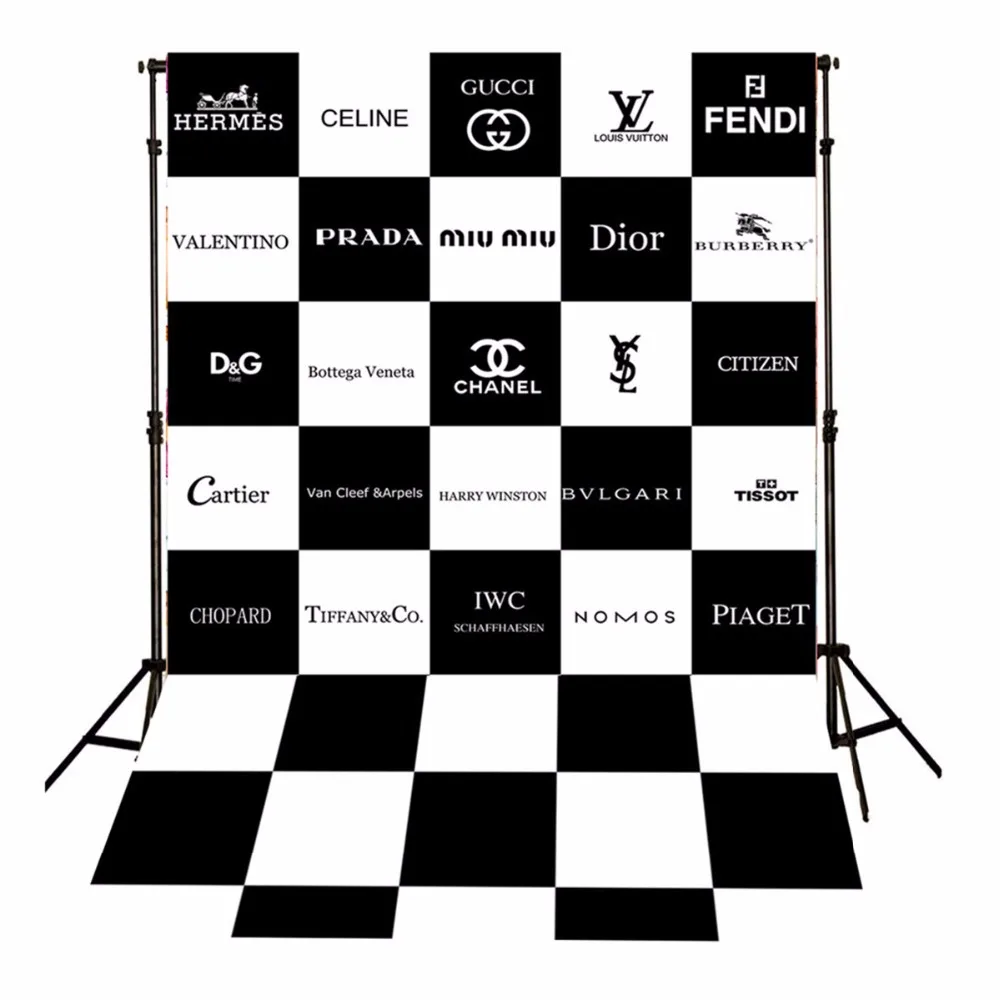 Фон в современном стиле для фотосъемки известных брендов черный и белый фон