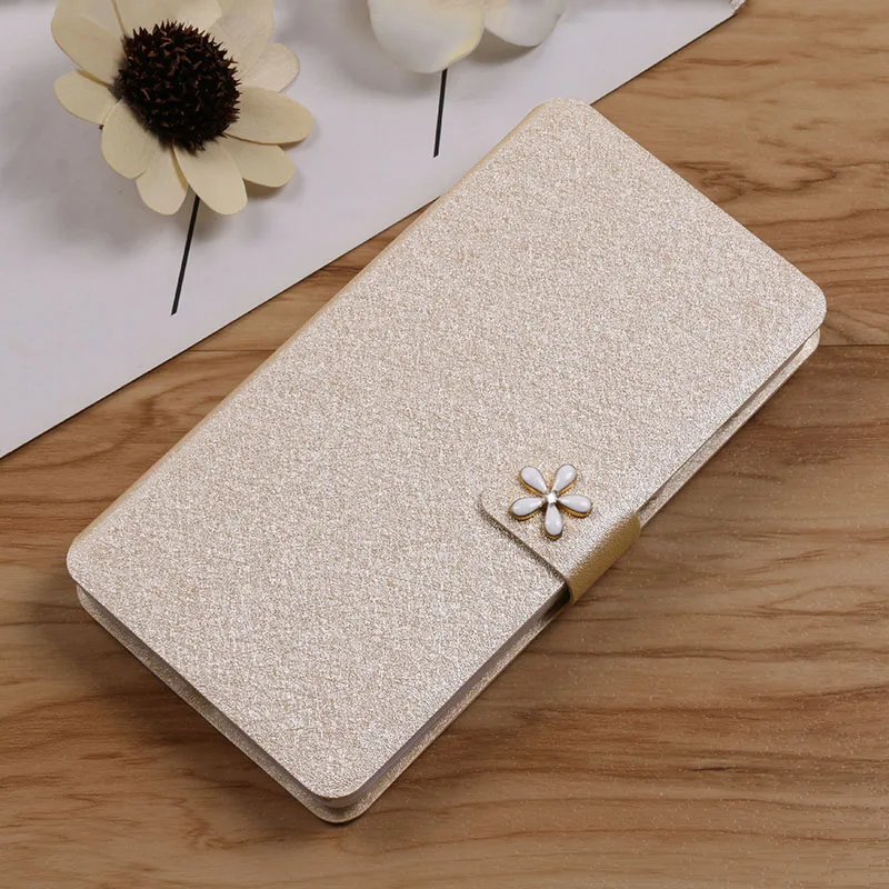 Gold With flower Чехол-бумажник с откидной крышкой для Motorola Moto Z Z2 Z3 Play, кожаный чехол с подставкой для Motorola Zplay XT1635 XT1710 5,5" - Цвет: Gold With flower