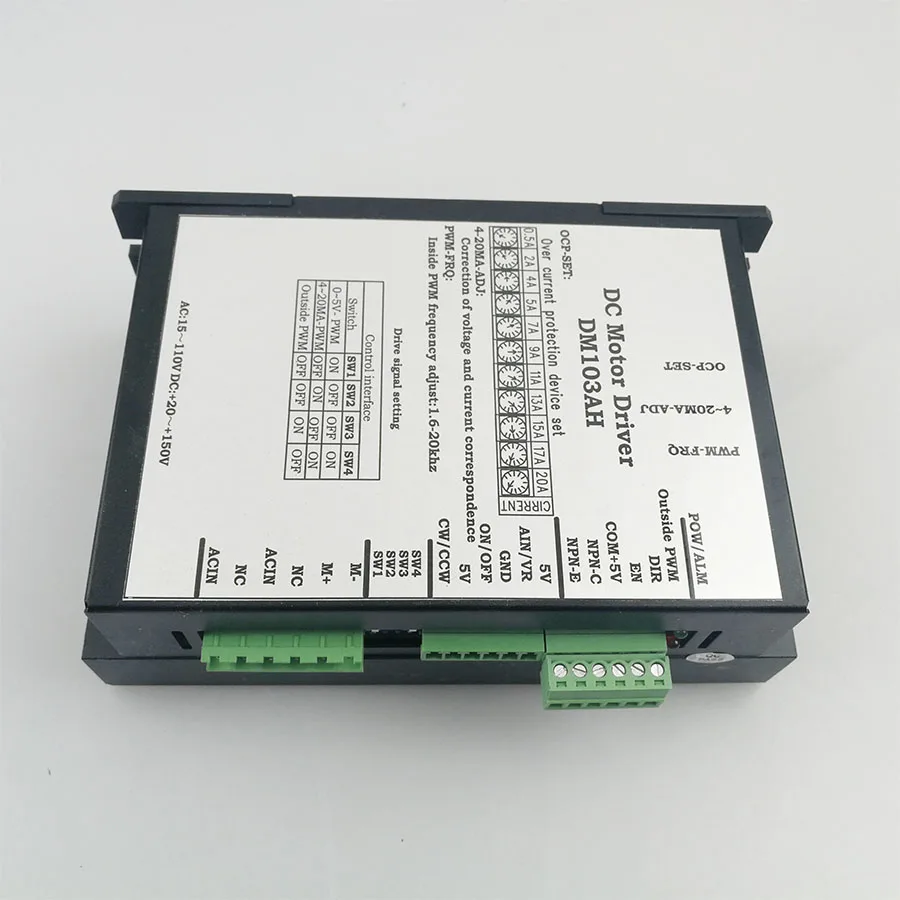 Драйвер двигателя постоянного тока DM1103AH 20-110v DC щеточный регулятор 2000W