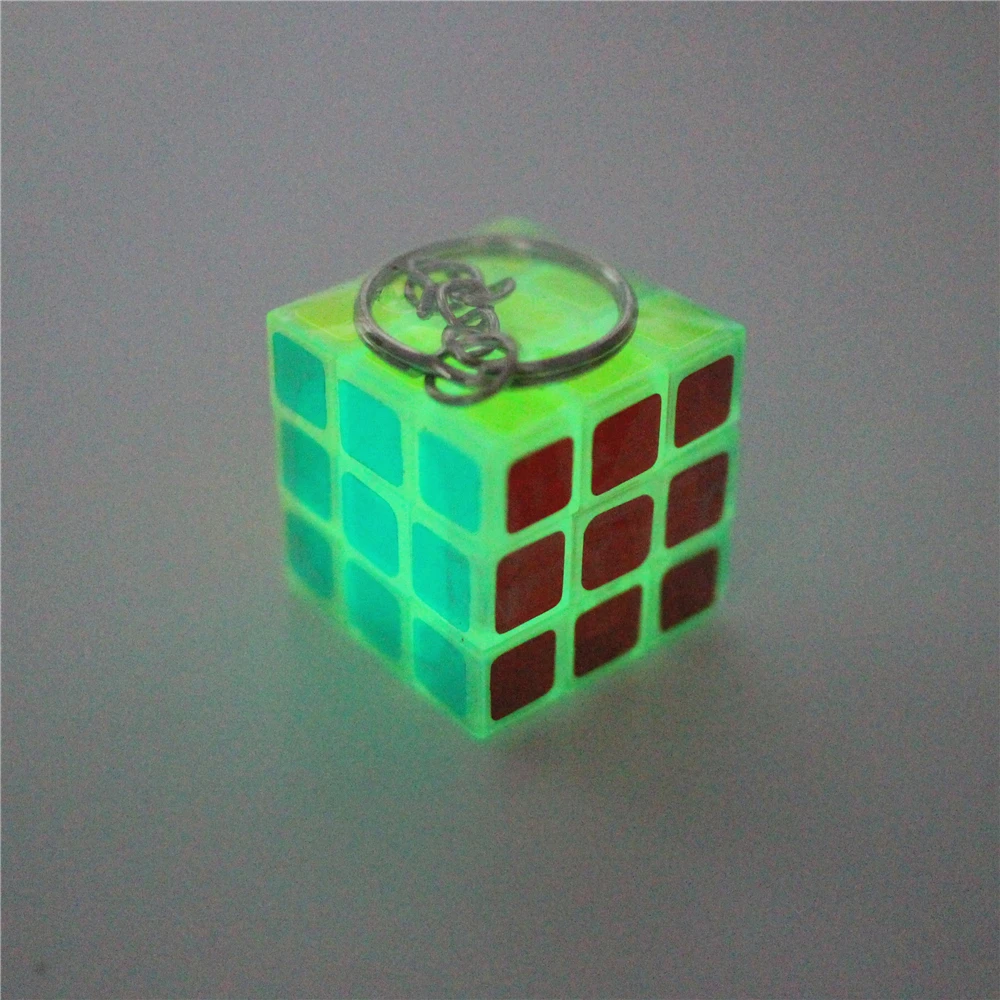 Zcube брелок магические кубики 3x3x3 Кубики-головоломки зеленый светильник