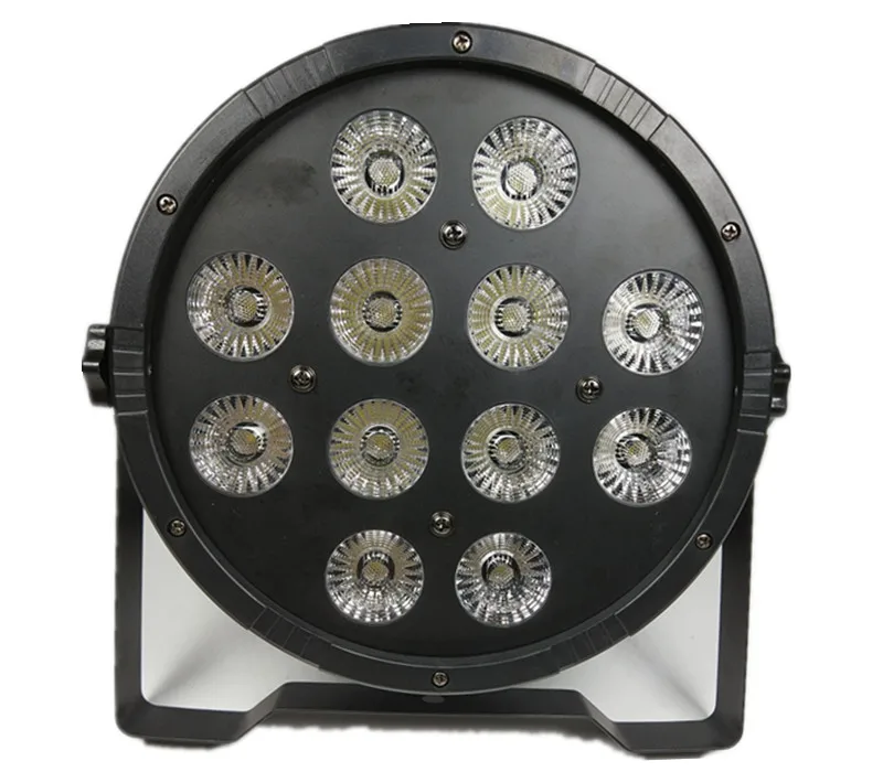 12 шт./12X12 Вт пульверизатор led Par свет + кейс для полета RGBW 4в1 плоский LED PAR dmx512 Диско