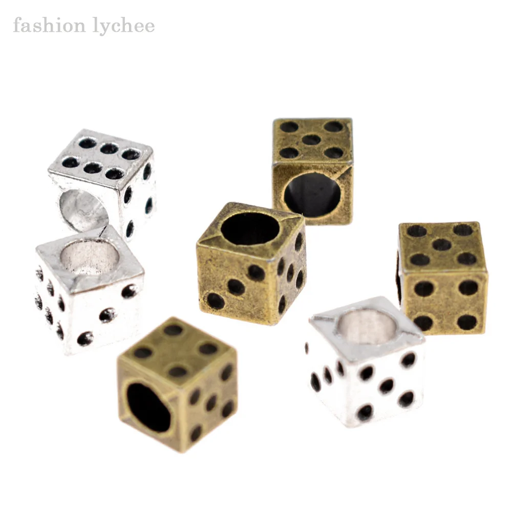 Модный Личи 10 шт. античный серебряный бронзовый металлический фотоэлемент для