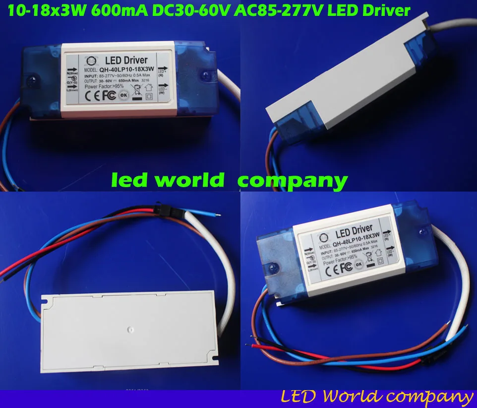 2 шт. светодиодный источник питания для прожектора 20 40 Вт 10 18x3 600 мА|led driver|led powerled