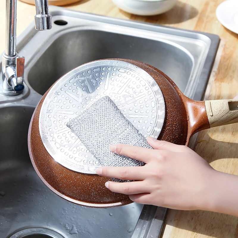 Kitchen double-sided decontamination cleaning sponge Dishwashing cloth 3 packs Health Practical Cleaning Dishcloths Washing Deco | Дом и сад