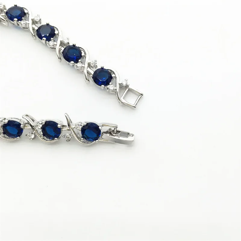 Новое поступление 2015 специальные Перидот Монтана синий кристалл AAA циркон