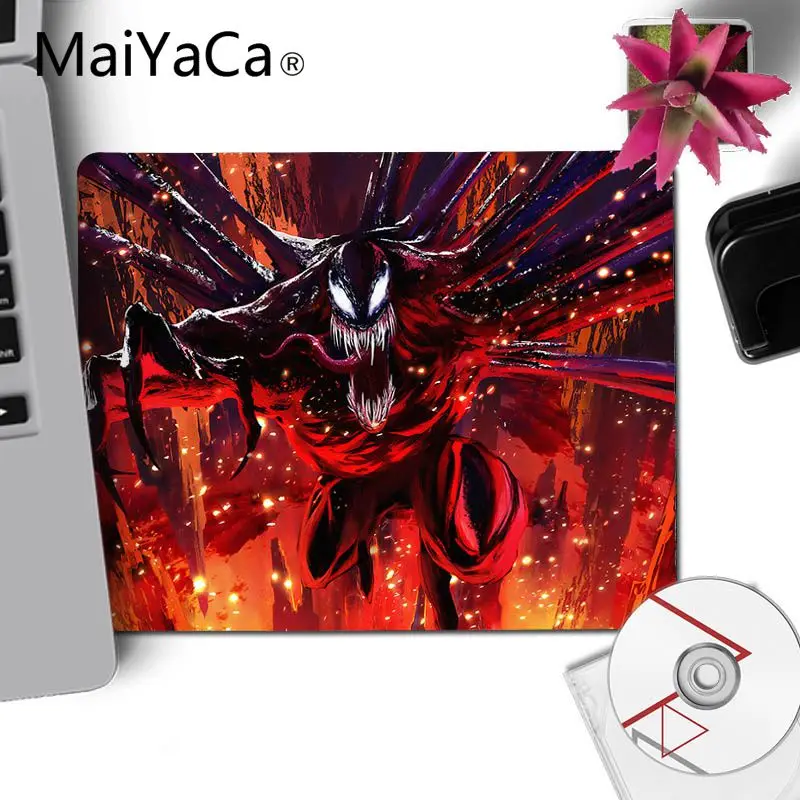 Maiyaca Marvel Venom комфортный маленький коврик для мыши игровой резиновый коврик для мыши ПК компьютерный игровой коврик для мышки с аниме коврики для мыши