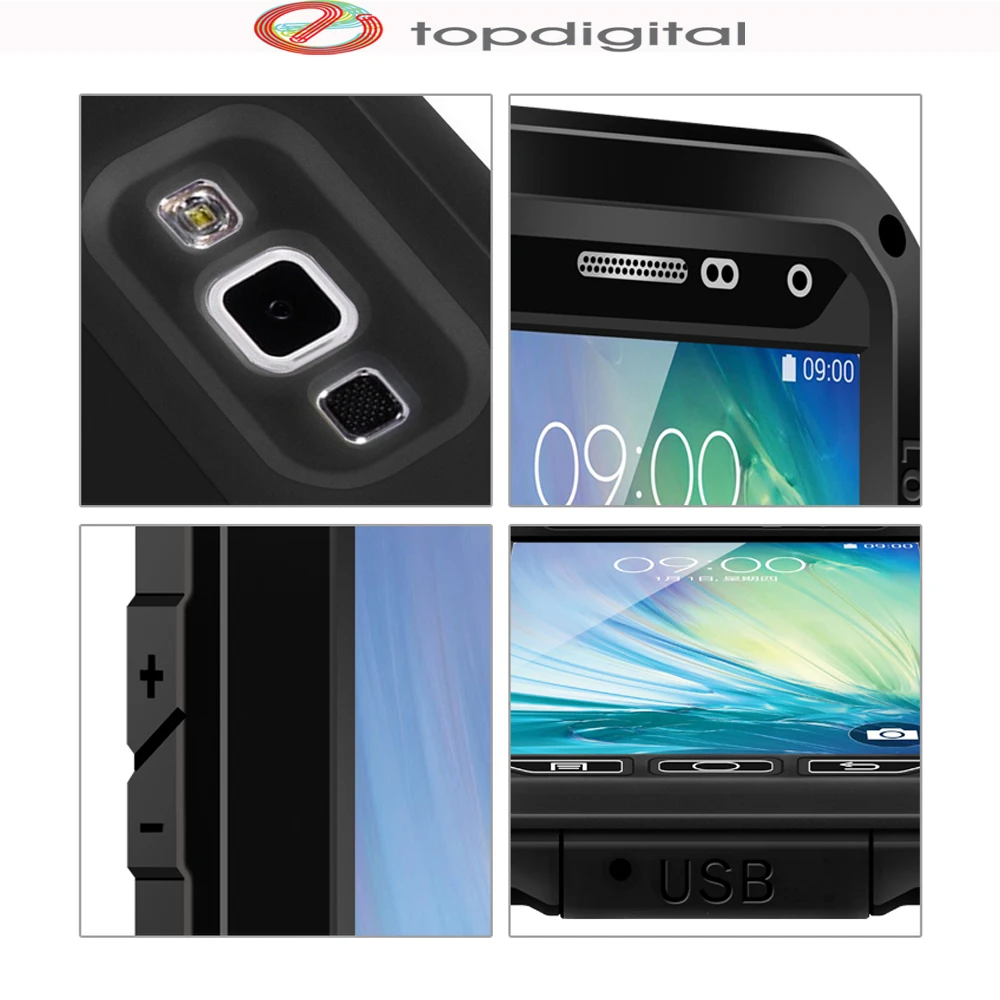 Любовь Мэй мощный водостойкий противоударный чехол для Samsung Galaxy A7 2015 A700 a700f SM-A700