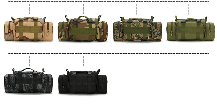Тактическая Сумка, Военный Рюкзак Molle Oxford, сумка для багажа на открытом воздухе, сумка для путешествий, кемпинга, пеших прогулок, камуфляжная сумка на плечо, поясная сумка 3L