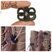 10pcslot outdoor tactical sports paracord adjustment buckle cross large aaperture fast type non slip shoelace buckle