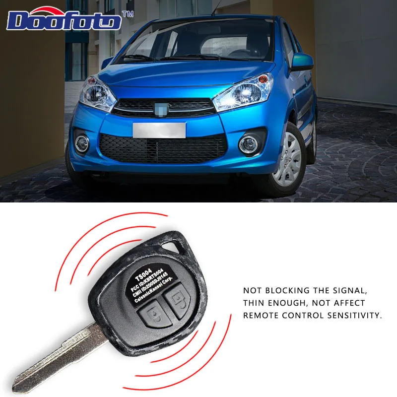 Doofoto Carbon Fiber Grain Car Key Covers Case For Suzuki SX4 Swift Liana Grand Vitara Ignis Jimny Styling Auto Accessories | Автомобили и