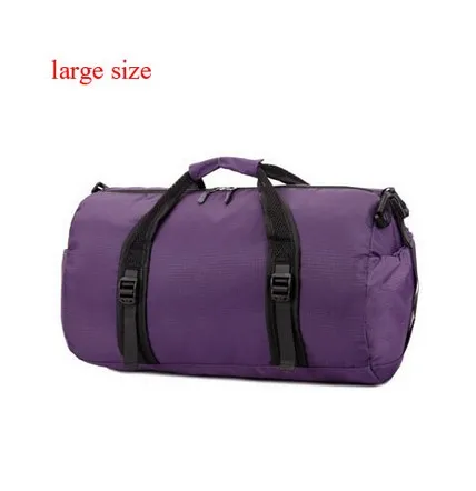 purple large size Новая Женская дорожная сумка, водонепроницаемая сумка через плечо, мужская повседневная Складная портативная сумка для путешествий, сумки LZ027 - Цвет: purple large size