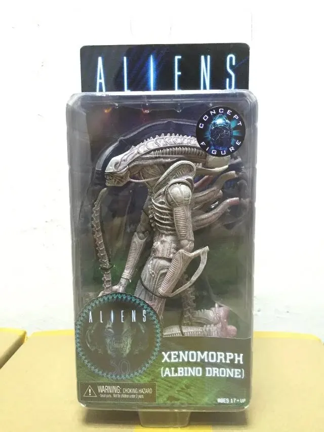 Высококачественный беспилотник NECA серии пришельцев 9 Xenomorph Albino частный Рикко