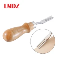 lmdz wood handle french style leathercraft leather edge beveler leather cutting skiving trimming tool leather craft tool
