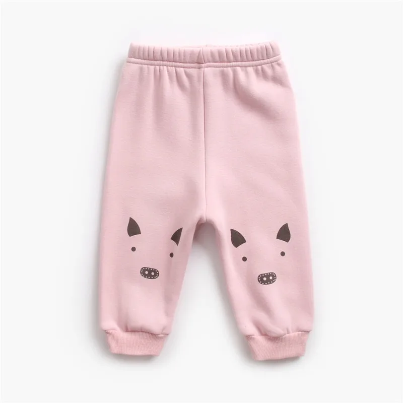 Детские штаны теплые для мальчиков детские с вельветом зимние животными