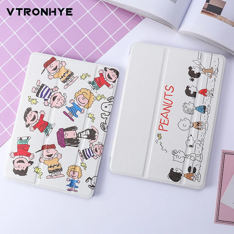 Мультфильм Искусственная кожа Чехол Чехлы для iPad air 3/Mini 5 Capa para ультратонкая мягкая термополиуретановая накладка на заднюю панель для iPad 2/3/4 Air 1/2 coque