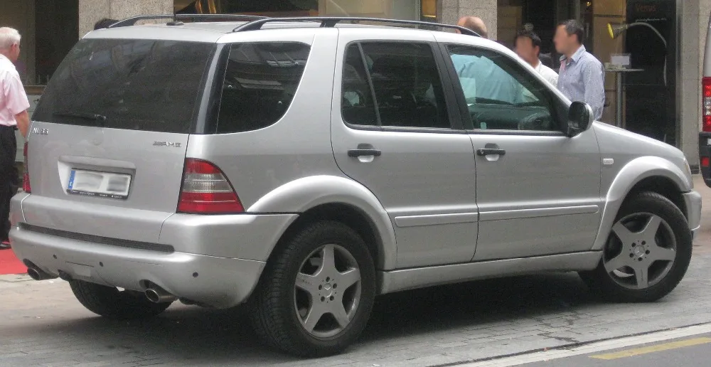 Для Mercedes-Benz M-Class W163 ML 1997-2005 2 шт. ABS хромированные накладки на двери заднего вида со светодиодами автомобильные аксессуары