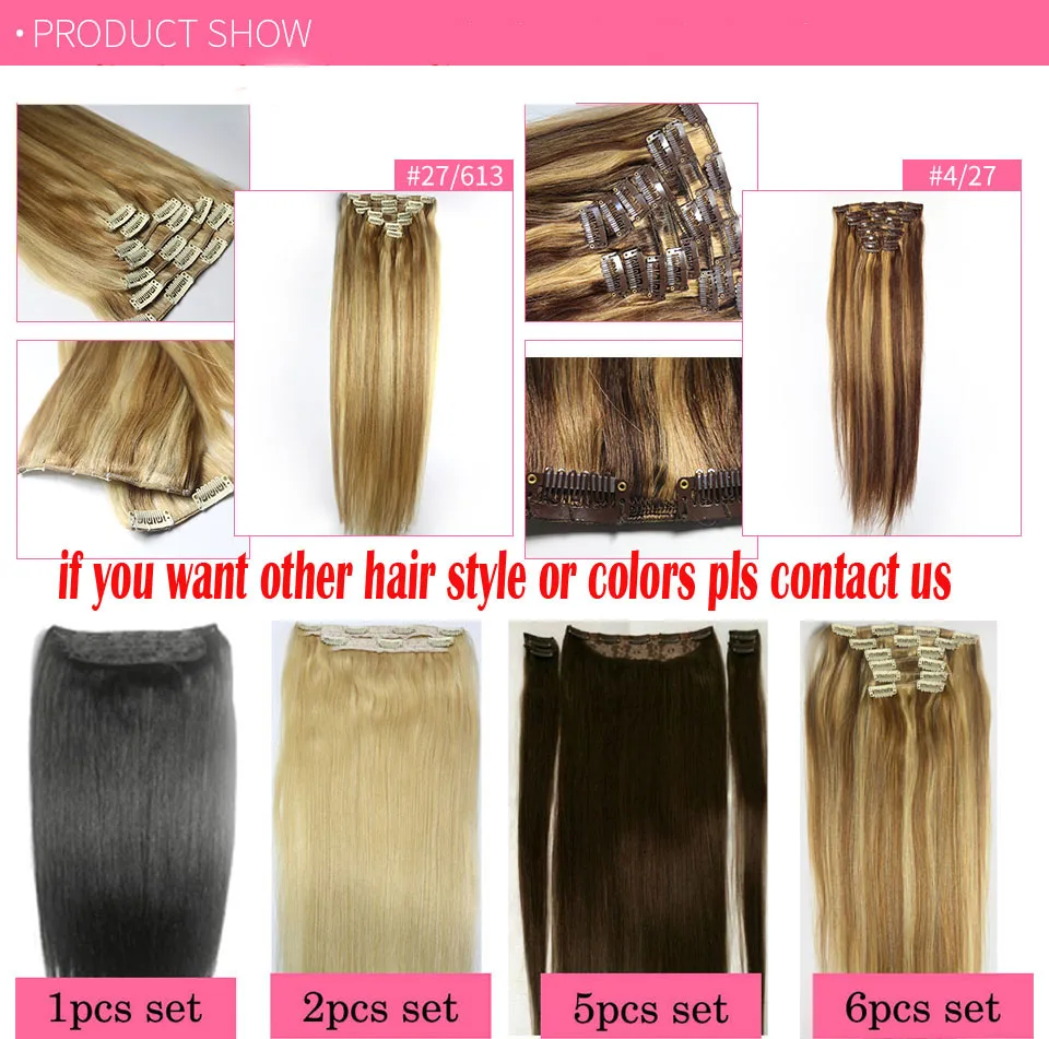 ZZHAIR 80 г 100 г 1" 18" 2" Искусственные волосы одинаковой направленности волос один кусок набор 5 зажимов в человеческие волосы для наращивания 1 шт Натуральные Прямые