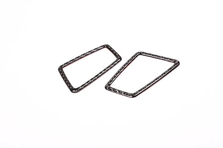 

2pcs Real Carbon Fiber Dashboard Side Air Conditioning Vent Frame Stickers Trim For BMW 3 Series E90 E92 2005-2012 Car styling