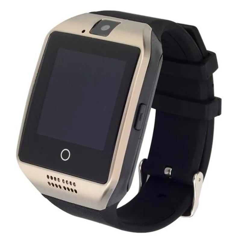 Серебристый Bluetooth Q18 Смарт часы Android Smartwatch телефонный звонок SIM TF камера для IOS iPhone Android samsung HUAWEI телефон VS Y1 DZ09 V8 - Цвет: Серебристый