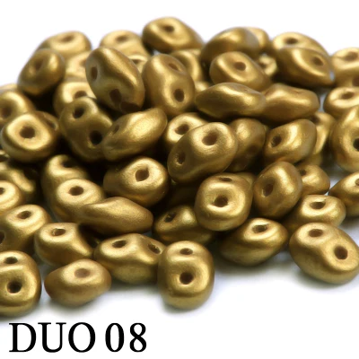 DUO08 Perles стеклянные бусины с двойным отверстием японское ювелирное изделие Boncuk качество DIY Ручная работа очаровательные круглые коралловые бусины для изготовления ювелирных изделий - Цвет: DUO08