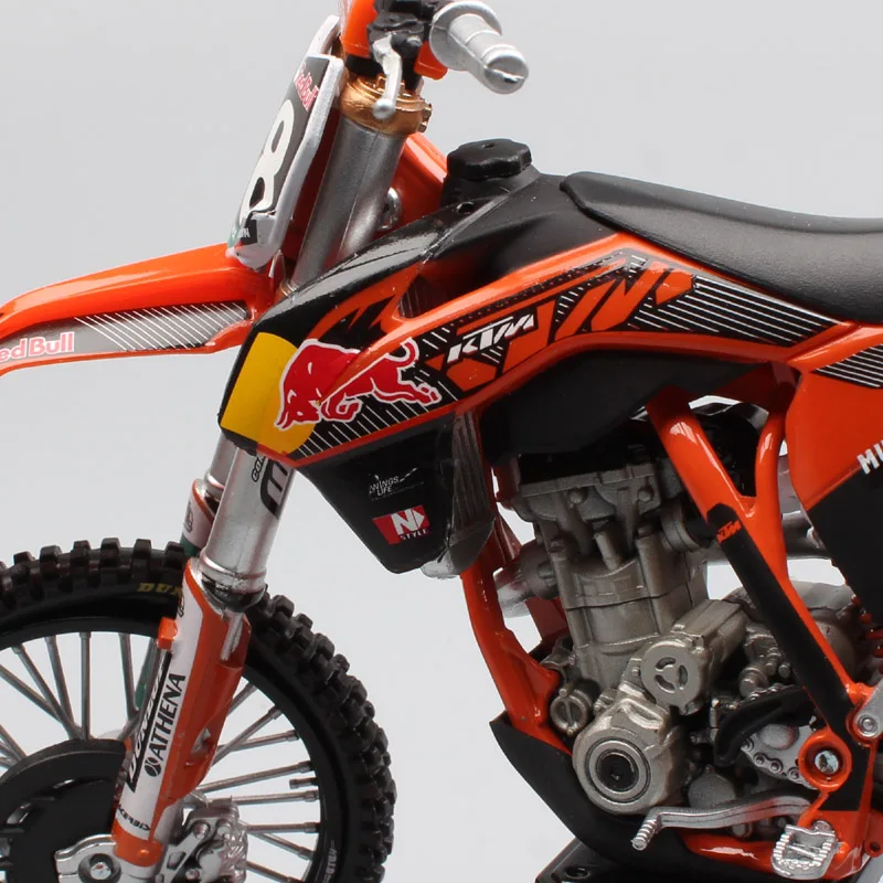 1:12 Масштаб KTM 250 SXF red bull № 38 Марвин Musquin мотоцикл литая под давлением модель redbull Мотокросс для гоночных автомобилей велосипедов игрушка модель миниатюры