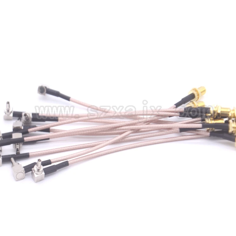 Кабель радиочастотный с разъемом SMA на TS5/CRC9 кабель под прямым углом RG316 для модема